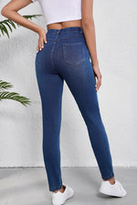 High Waist Skinny Jeans with Pockets - Vignette | Mindrella