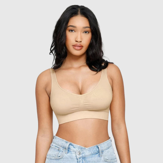V-Neck Bra – Light, Soft & All-Day Ready - Mindrella