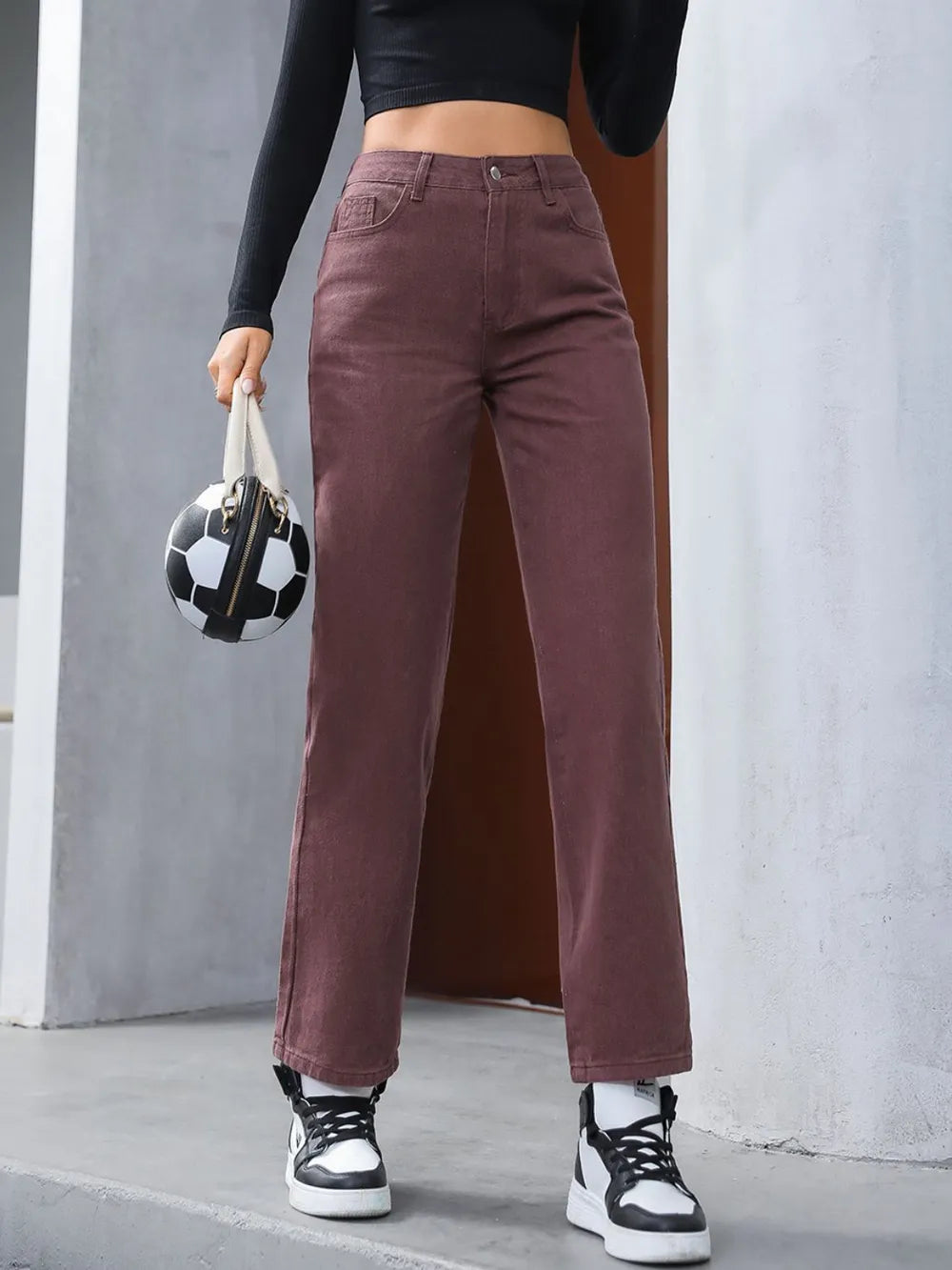 Straight Leg Jeans with Pockets - Mindrella