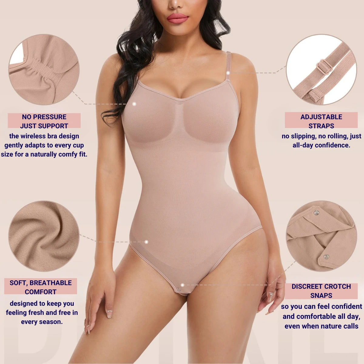Wireless Support Sculpt Bodysuit - Mindrella