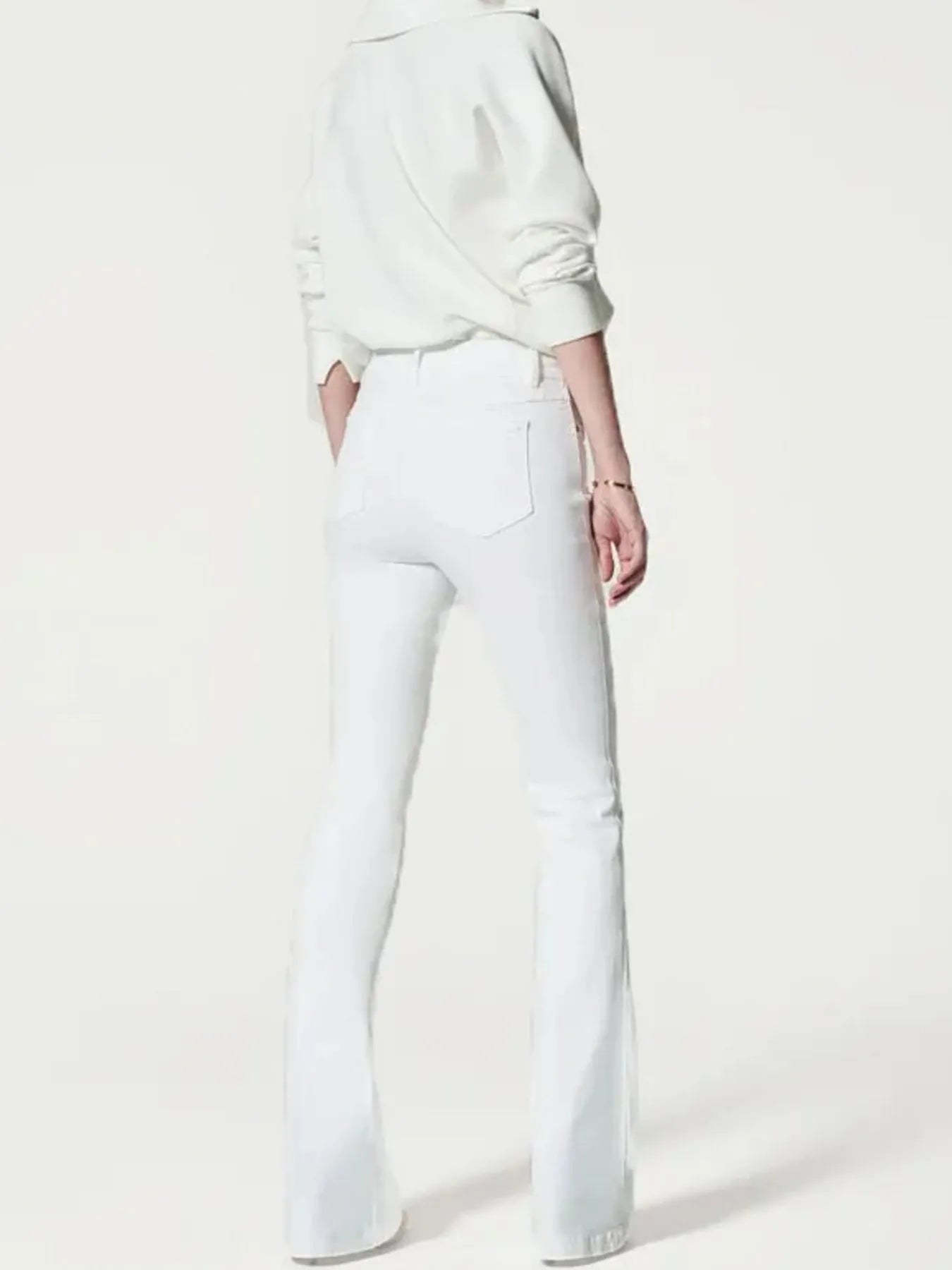 Full Size High-Waisted Flare Jeans Plus Size - Mindrella
