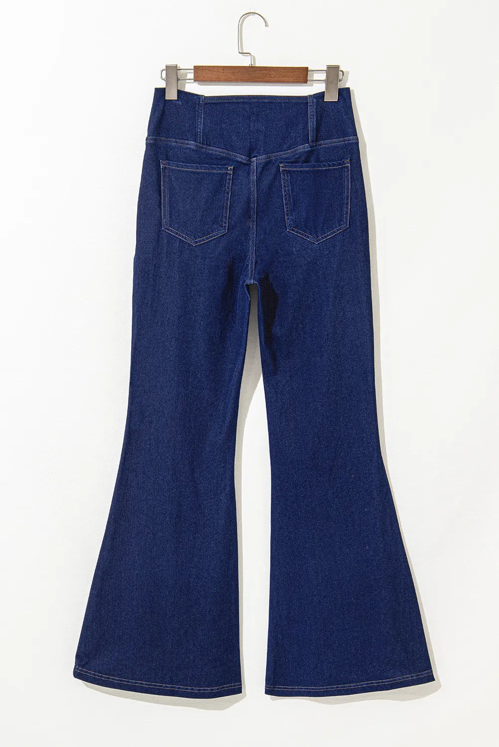 Asymmetric Waist Flare Jeans - Mindrella