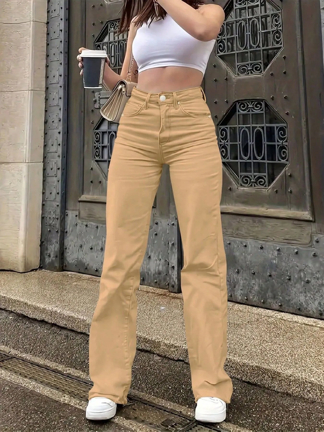High-Waisted Wide Leg Jeans - Mindrella