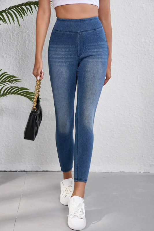 High Waist Skinny Jeans - Mindrella