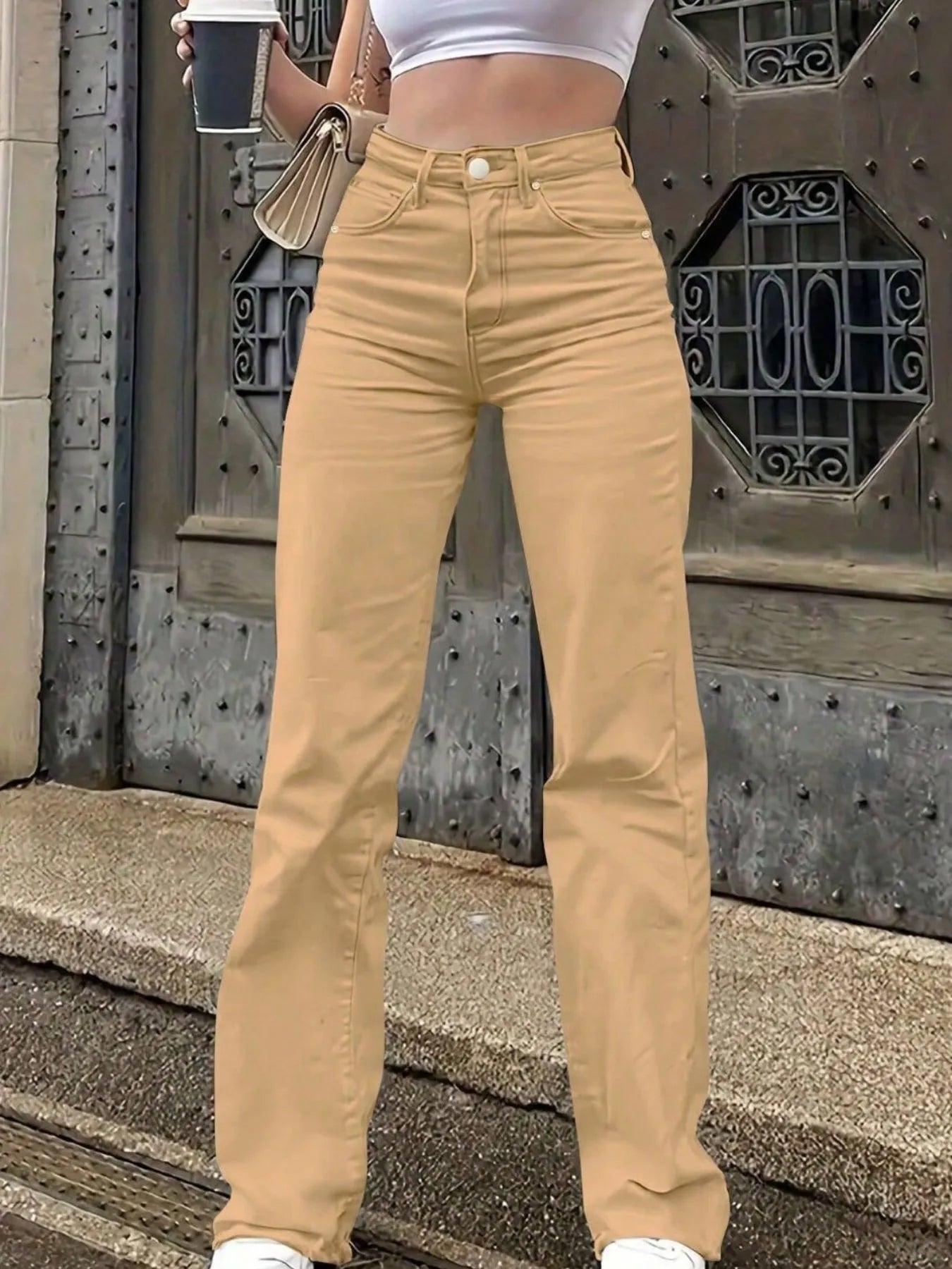 High-Waisted Wide Leg Jeans - Mindrella