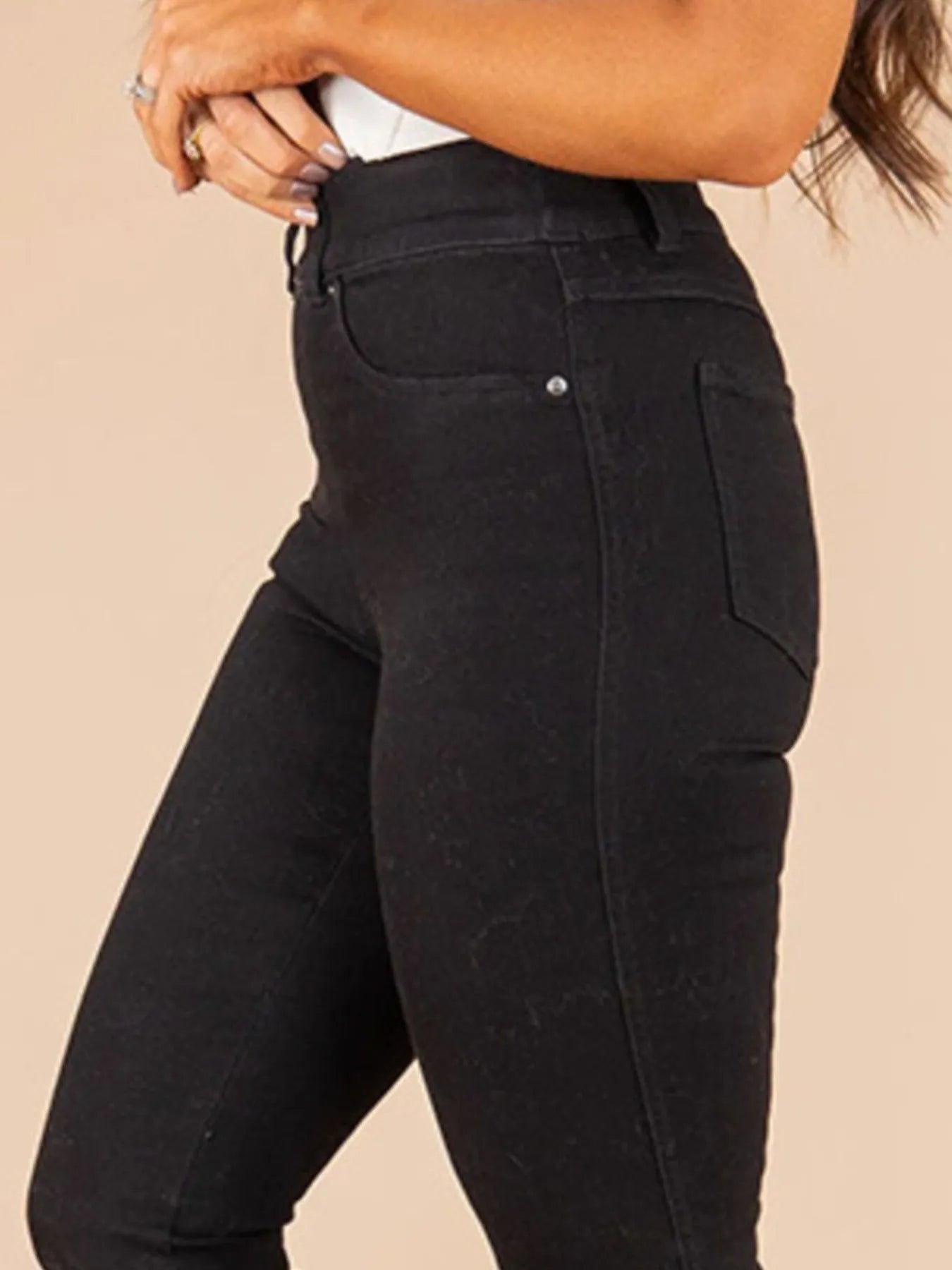 Full Size High-Waisted Flare Jeans Plus Size - Mindrella
