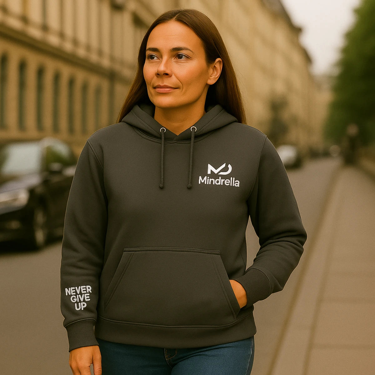 “Never Give Up” hoodie - Mindrella