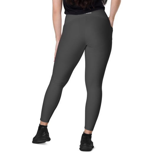 Crossover leggings with pockets Mindrella Volcanic Ash - Mindrella