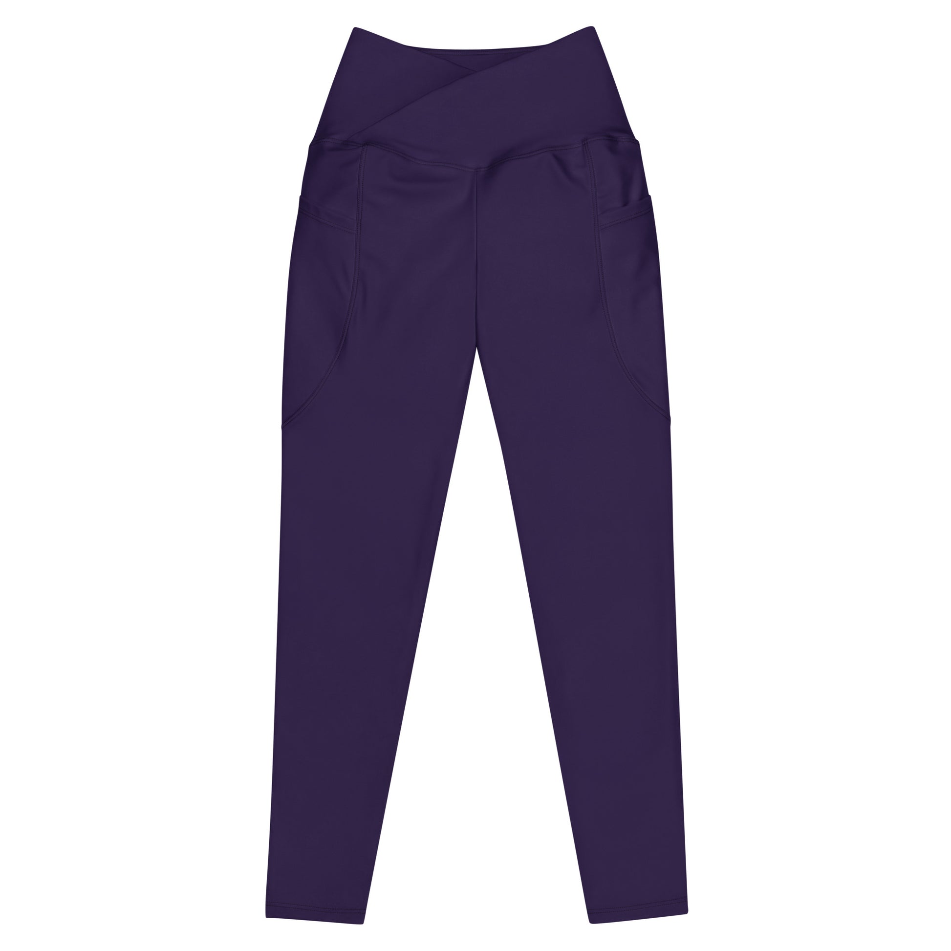 Crossover leggings with pockets Mindrella purple - Mindrella