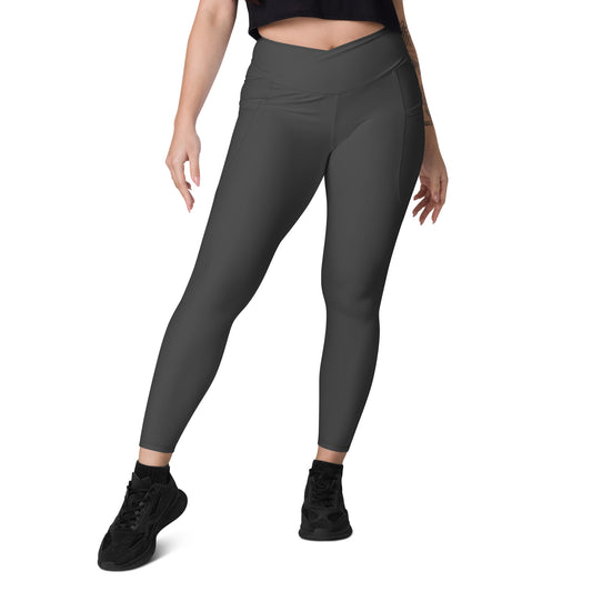 Crossover leggings with pockets Mindrella Volcanic Ash - Mindrella