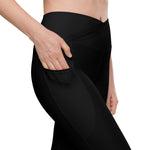Crossover leggings with pockets Mindrella Black - Vignette | Mindrella