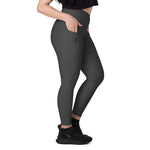 Crossover leggings with pockets Mindrella Volcanic Ash - Vignette | Mindrella