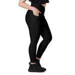 Crossover leggings with pockets Mindrella Black - Vignette | Mindrella