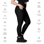 Crossover leggings with pockets Mindrella Black - Vignette | Mindrella