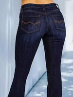 Full Size Wash Flare Jeans with Pockets Plus Size - Vignette | Mindrella