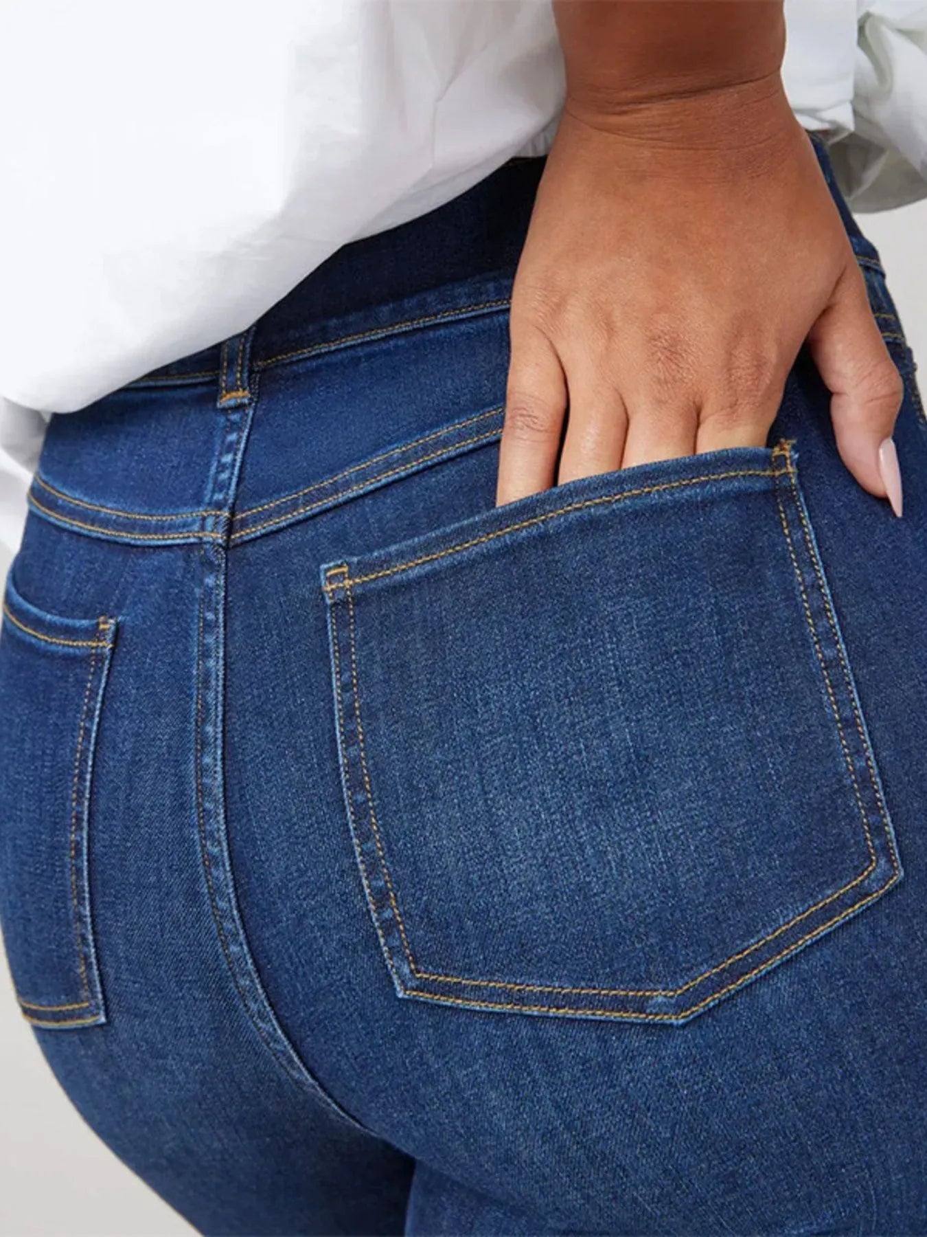 Full Size High-Waisted Flare Jeans Plus Size - Mindrella