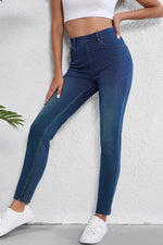 High Waist Skinny Jeans with Pockets - Vignette | Mindrella