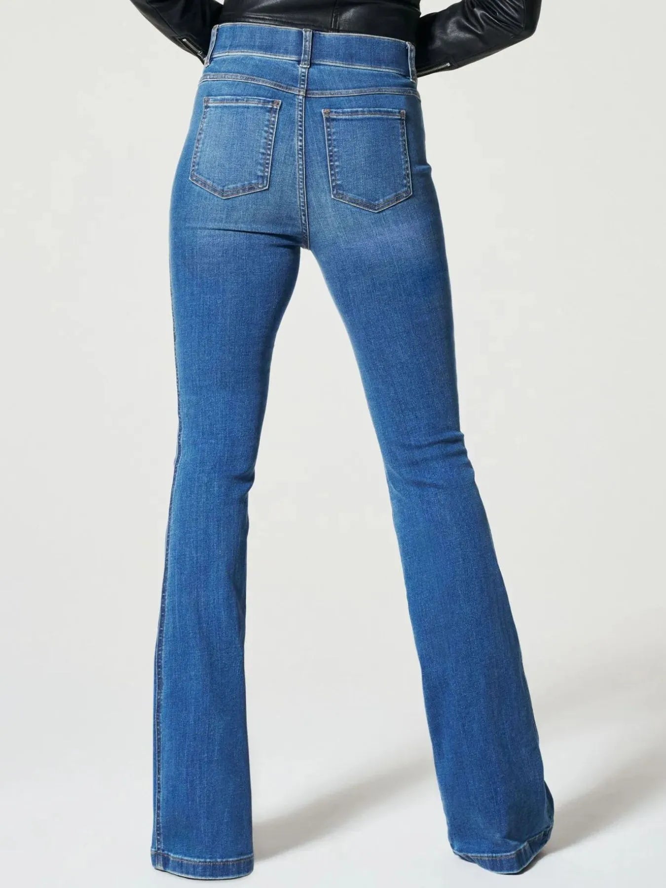 Full Size High-Waisted Flare Jeans Plus Size - Mindrella